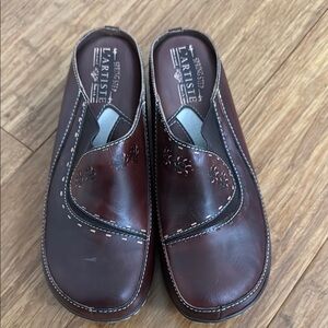 Spring Step Brown Leather Loafers Slip-Ons